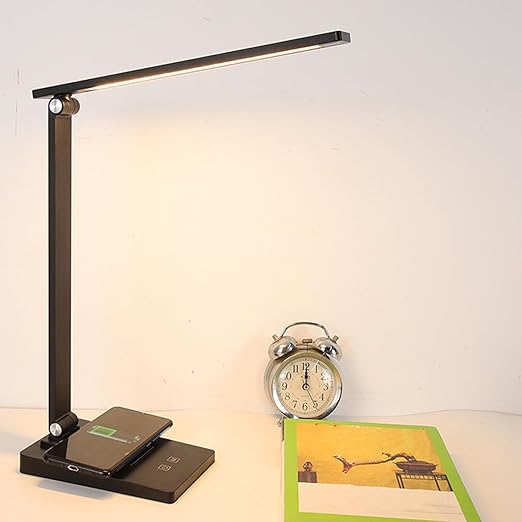 2en1 Lampe bureau LED et chargeur sans fil